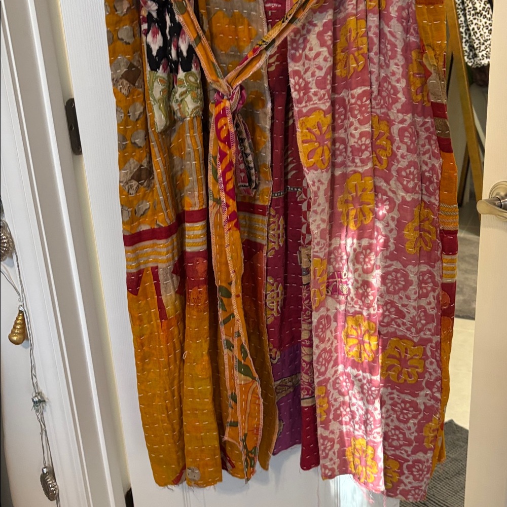 Multicolor Patchwork Sleeveless Vest NWT - image 3